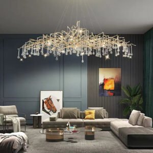 Luxurious crystal chandelier