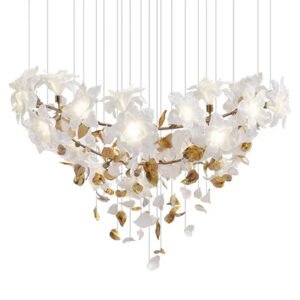 Snowflake flying chandelier