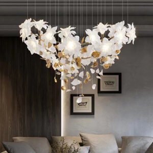 Snowflake flying chandelier