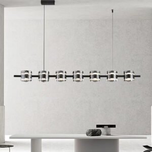 Minimalist long strip chandelier