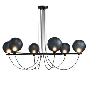 Post-modern glass ball chandelier