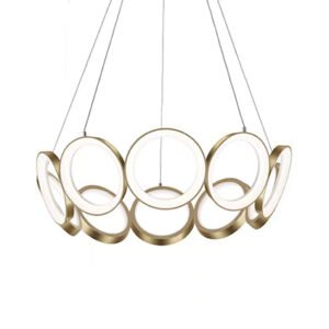 Nordic multi-ring type chandelier