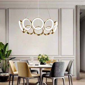 Nordic multi-ring type chandelier