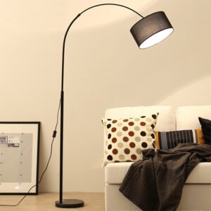 Telescopic fishing floor lamp