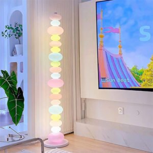 Color candy string floor lamp