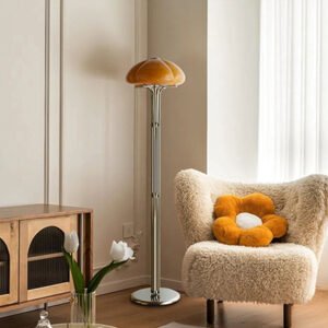 Pumpkin floor lamp