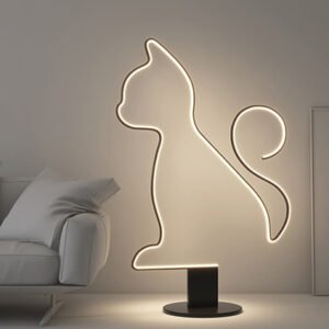 Cat floor lamp