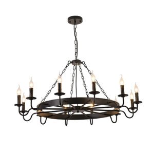 Retro industrial chandelier