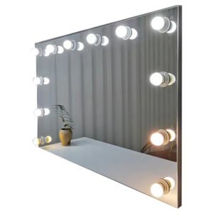 Desktop led vanity mirror