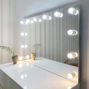 Desktop led vanity mirror