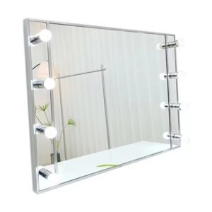 Desktop led vanity mirror