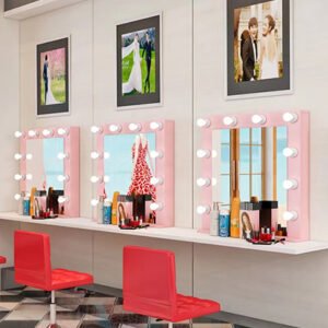 Desktop led vanity mirror