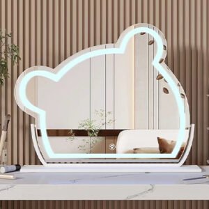 Desktop led vanity mirror