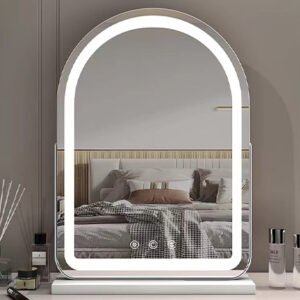 Desktop led vanity mirror