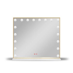 Desktop led vanity mirror