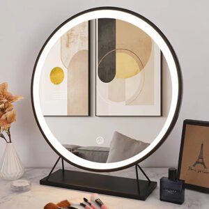 Desktop led vanity mirror