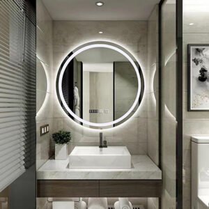 Desktop led vanity mirror