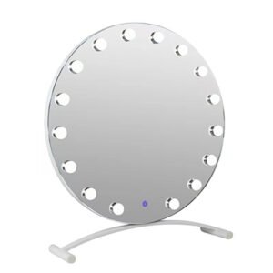 Desktop led vanity mirror