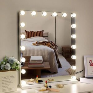 Desktop led vanity mirror