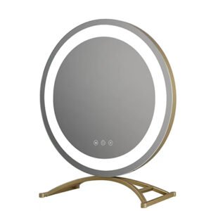 Desktop led vanity mirror