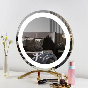 Desktop led vanity mirror