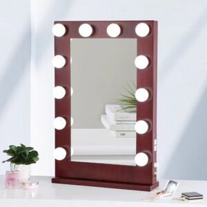 Desktop led vanity mirror