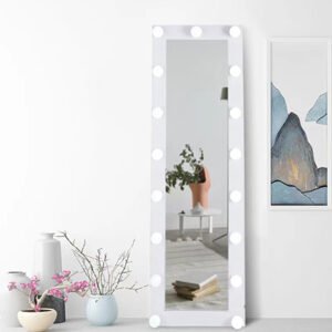 Desktop led vanity mirror