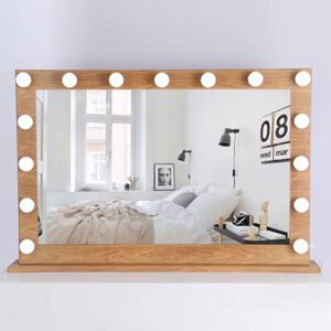 Desktop led vanity mirror