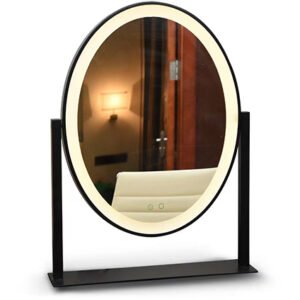 Desktop led vanity mirror