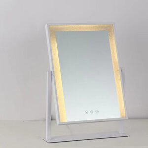 Desktop led vanity mirror