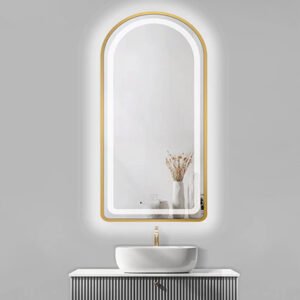 Desktop led vanity mirror