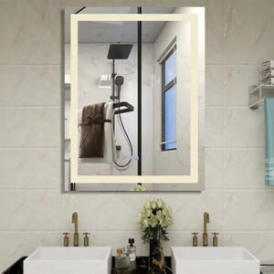 Desktop led vanity mirror