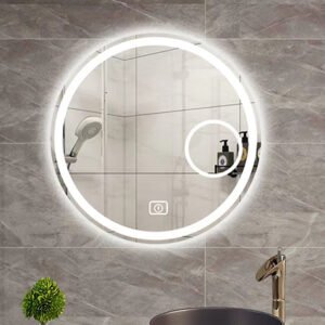 Desktop led vanity mirror