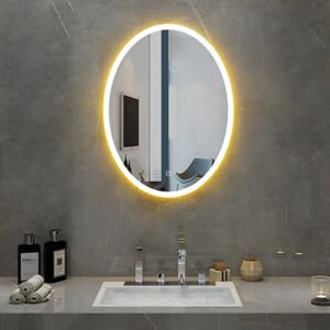 Desktop led vanity mirror