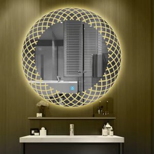 Desktop led vanity mirror