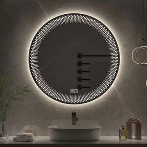 Desktop led vanity mirror