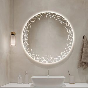 Desktop led vanity mirror