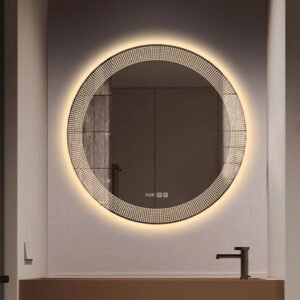 Desktop led vanity mirror