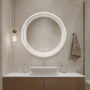 Desktop led vanity mirror