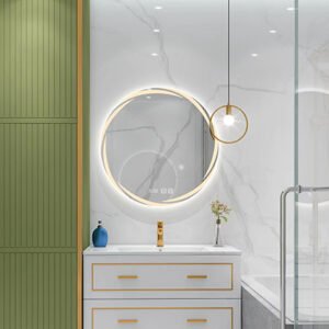 Desktop led vanity mirror