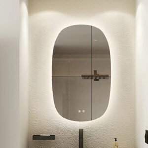 Desktop led vanity mirror