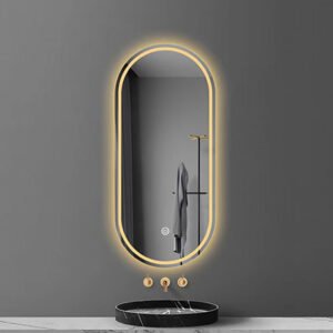 Desktop led vanity mirror