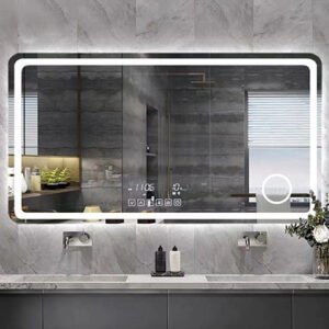 Desktop led vanity mirror