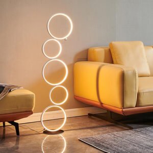 Five-ring floor lamp