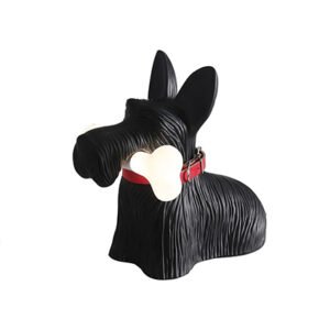 Scottish dog table lamp