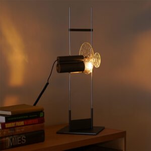 Light and shadow projector table lamp