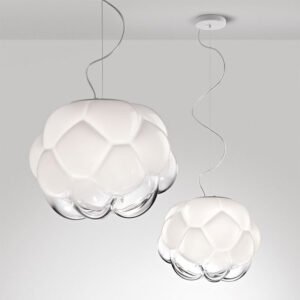 Cloud glass pendant lamp