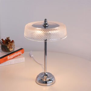 Glass table lamp