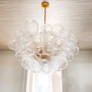 Glass chandelier