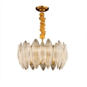 Crystal glass chandelier